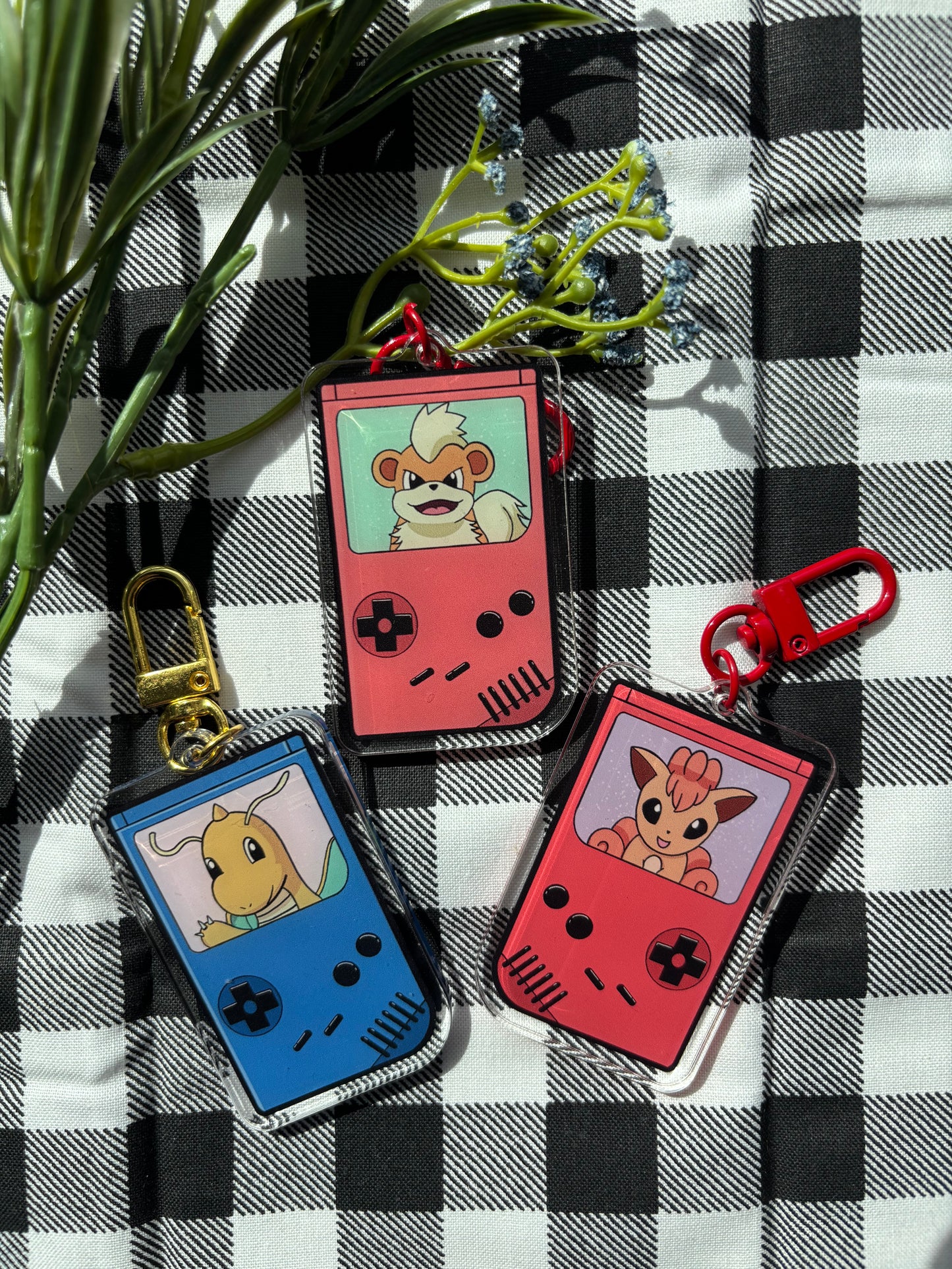 Pokemn Favorites Gameboy Keychains