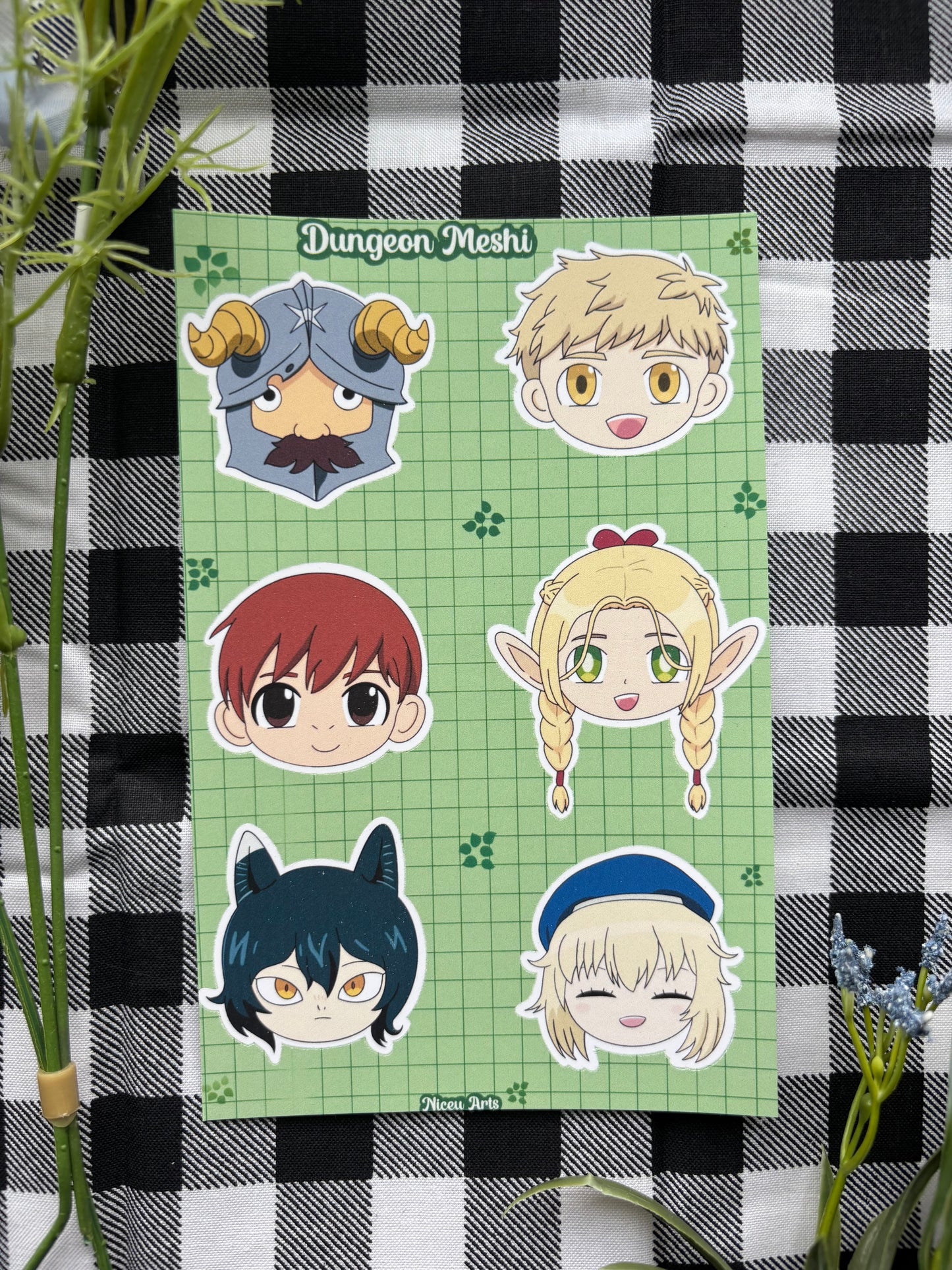 Dungeon Meshi Sticker sheet