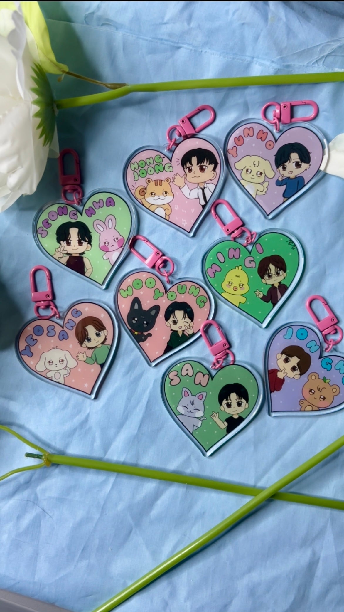 Ateez Acrylic Keychains
