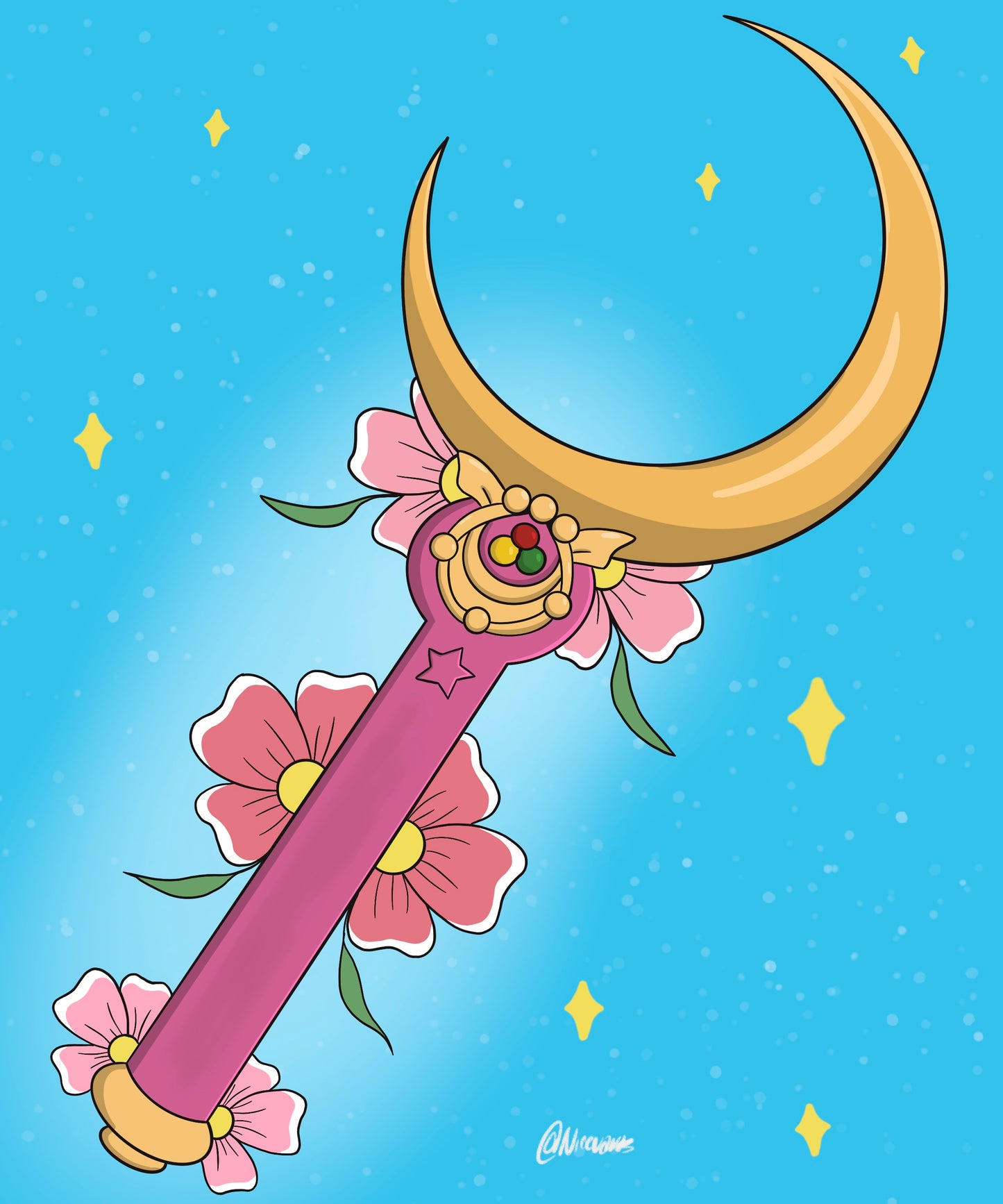 Sailor Moon wand print