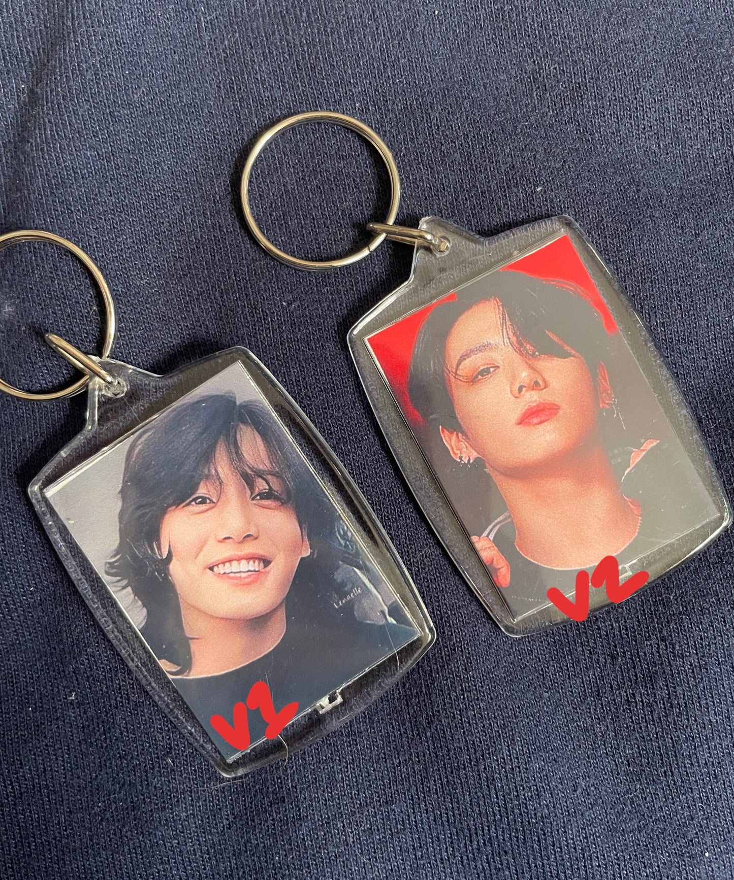 Bts photo keychains