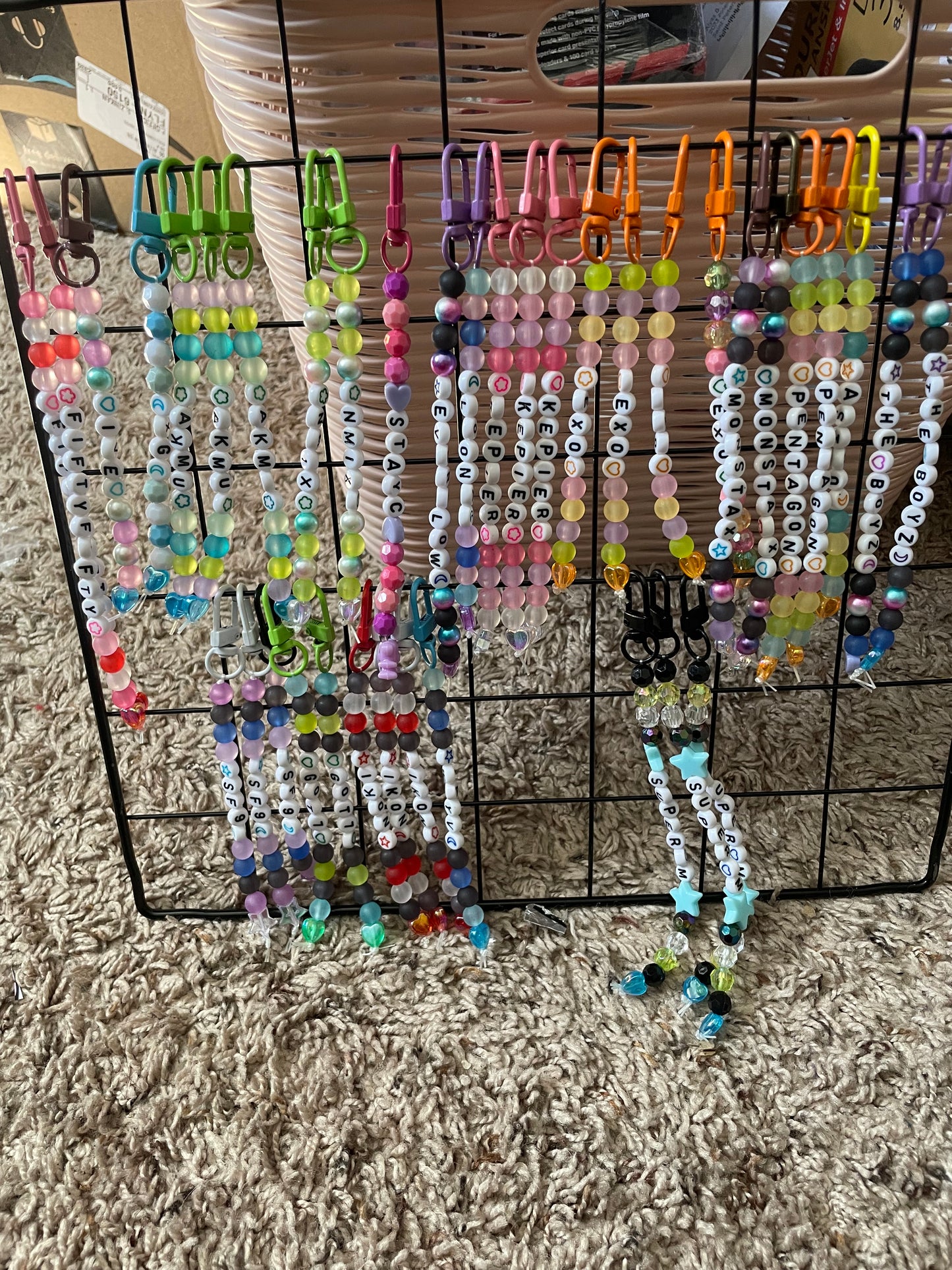 Kpop Girl Group beaded keychains