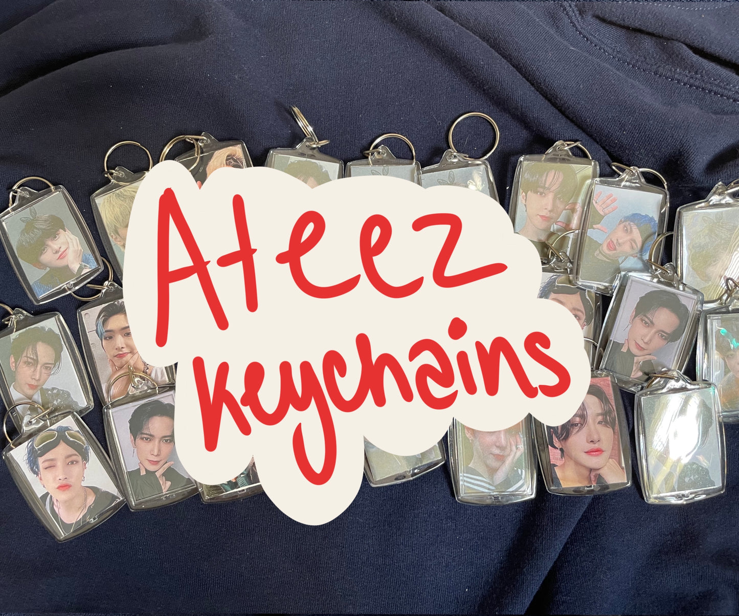 Ateez keychains