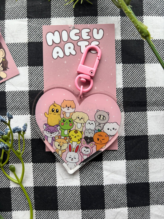 S V T acrylic Keychain