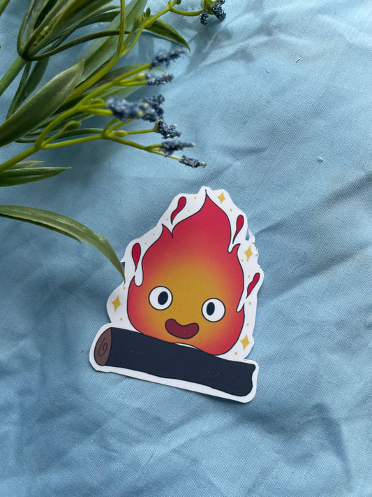 Demon fire guy sticker