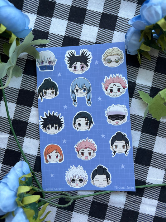JJK Character Sticker Sheet