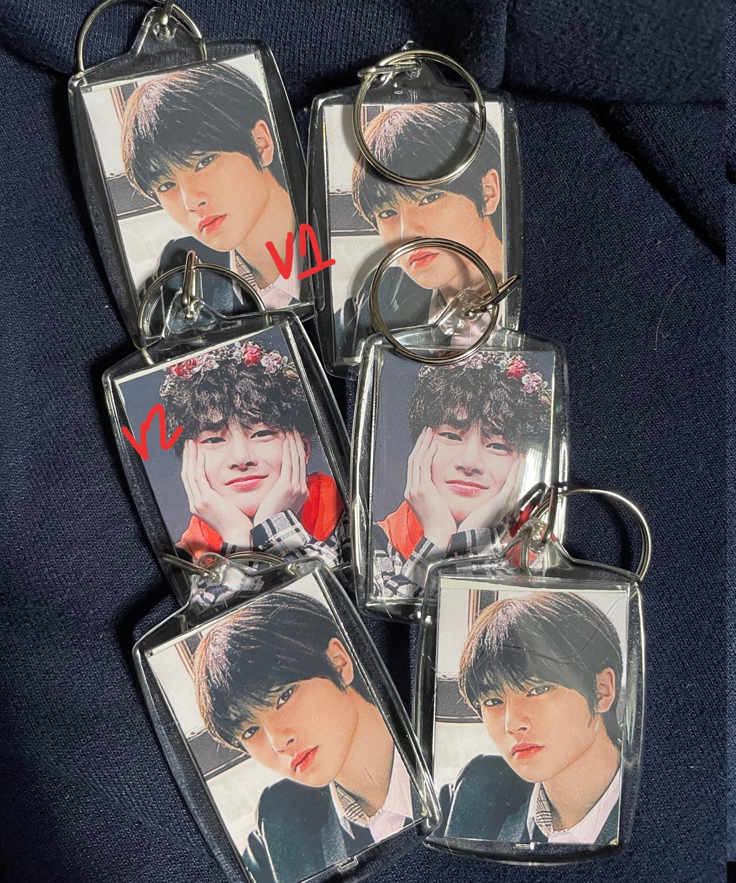 SKZ photo keychains