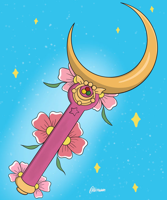 Sailor Moon wand print