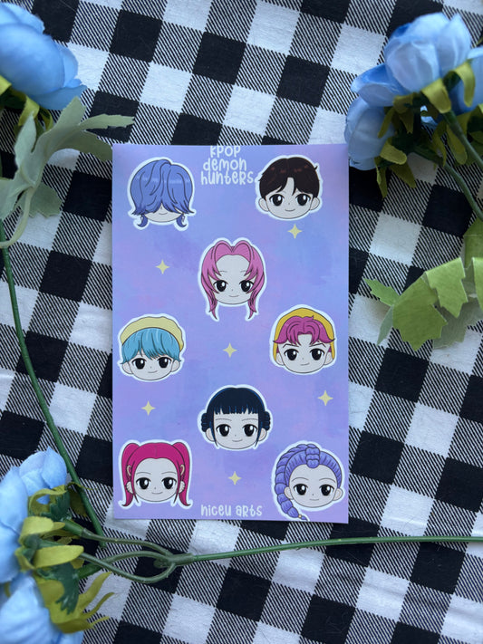 Kpop Demon Hunter Sticker Sheet