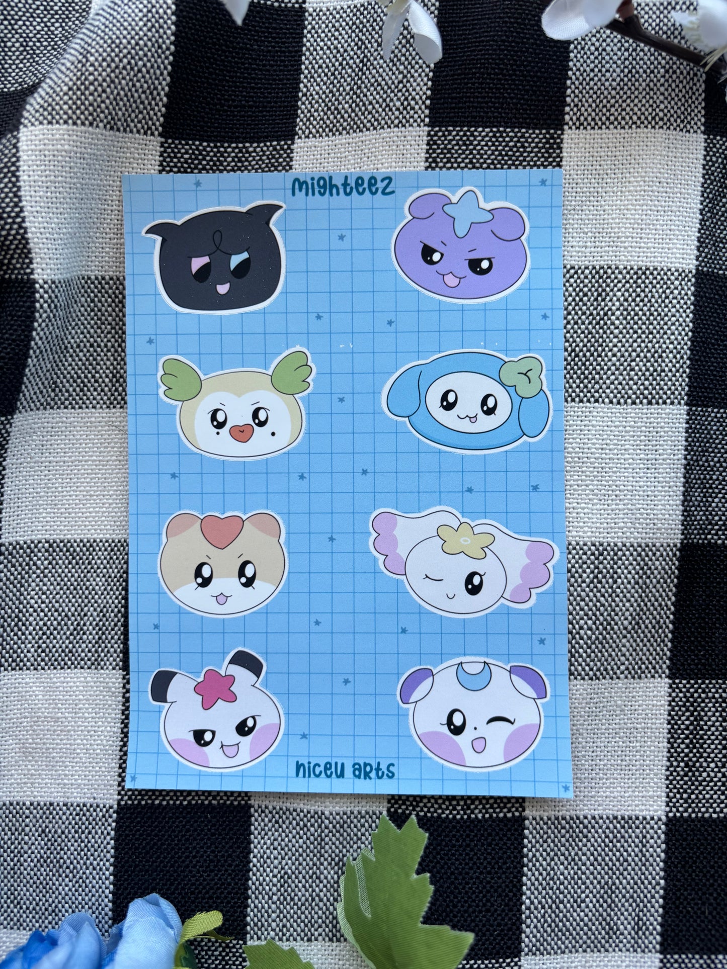 Mighteez sticker sheet