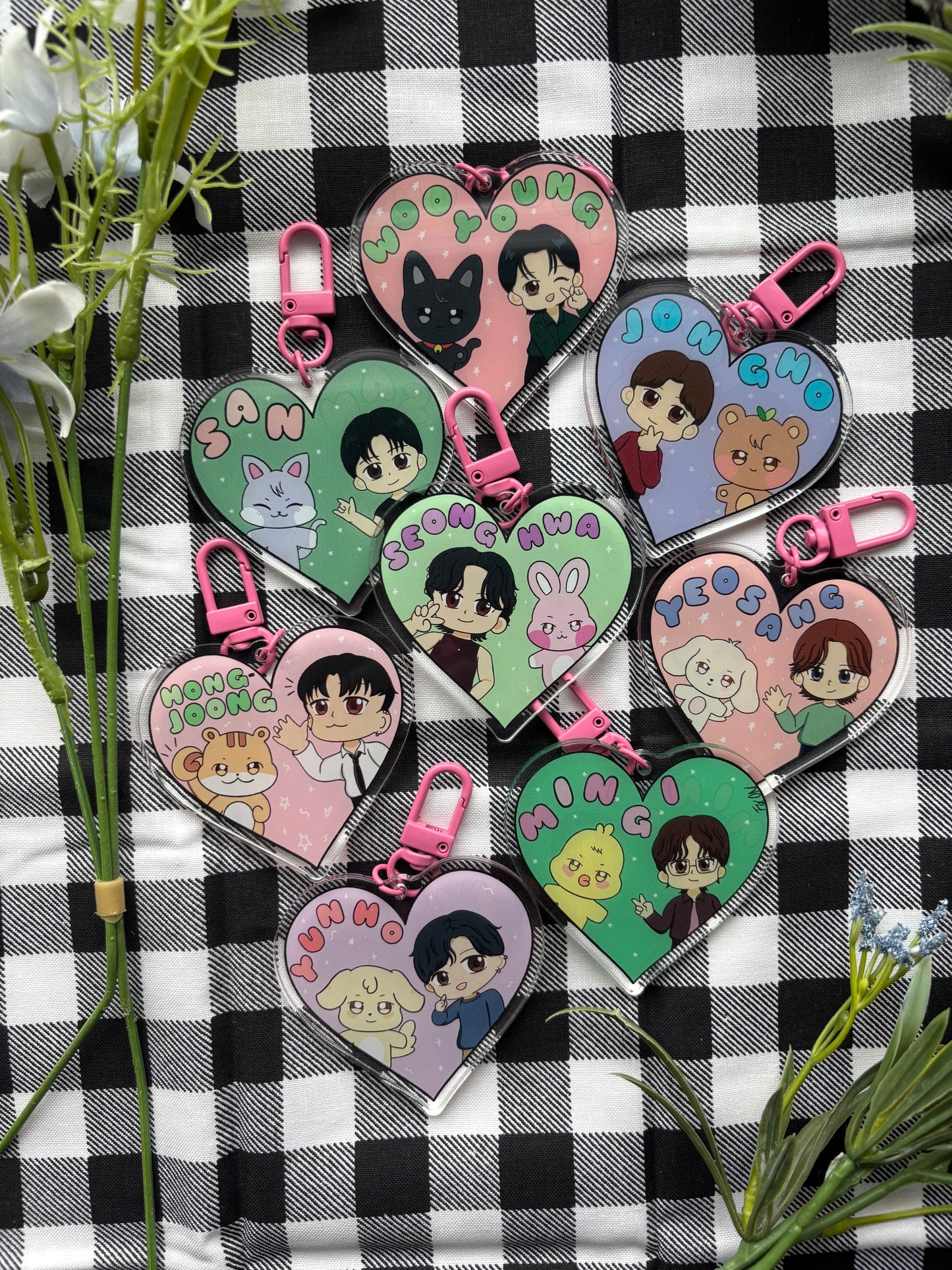 Ateez Acrylic Keychains