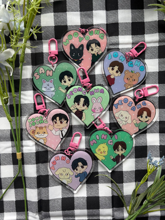 Ateez Acrylic Keychains