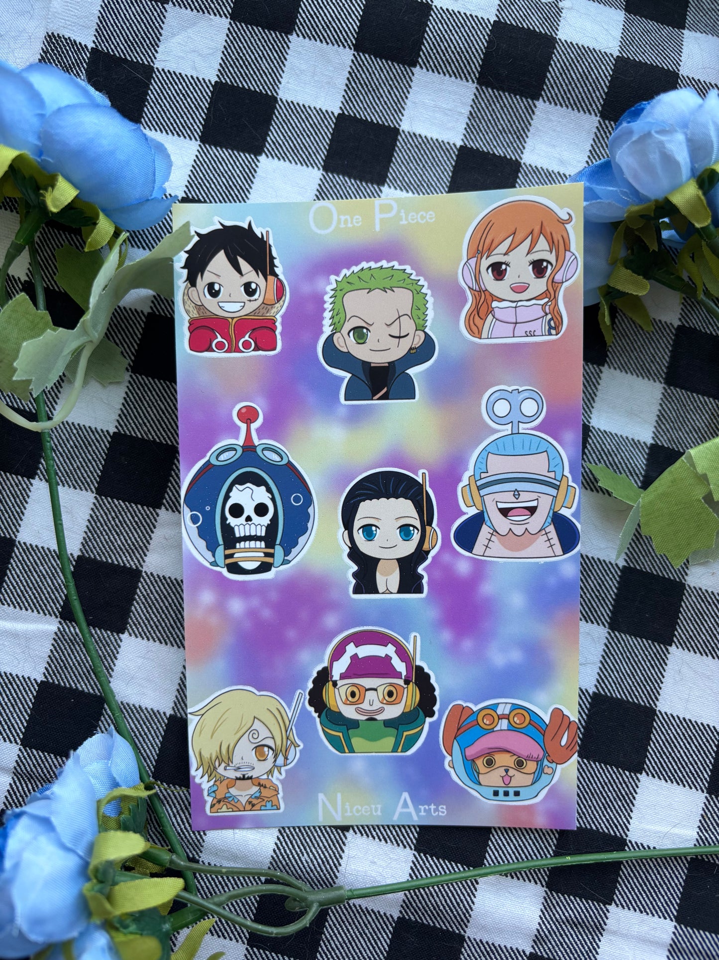 One Piece Egghead sticker sheets