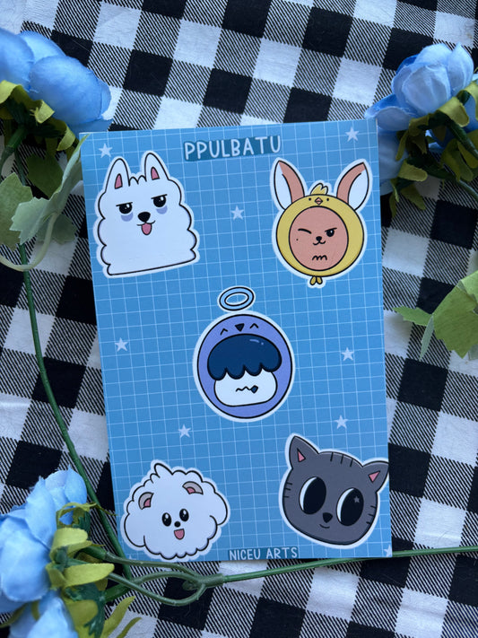 Txt Character Sticker Sheet