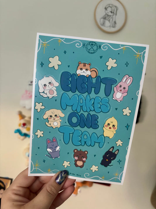 Eight Makes Art Print